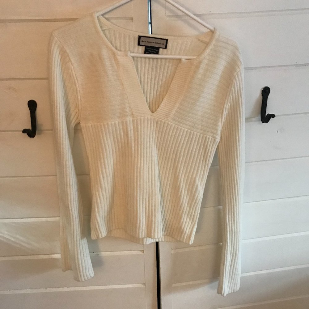 White Great American Sweater Company Sweater